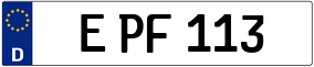 Trailer License Plate